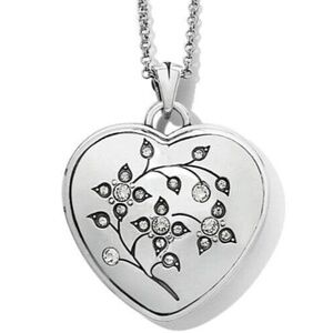 NWT Brighton First Day of Spring Reversible Convertible Heart Photo Necklace